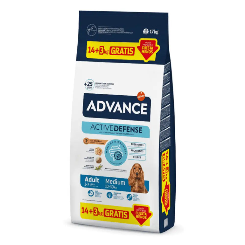 Advance Adult Medium Pollo y Arroz Pienso para Perros ADVANCE