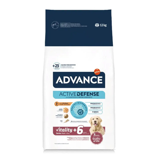 Advance Vitality Senior Maxi +6 12 kg Pienso para Perros ADVANCE
