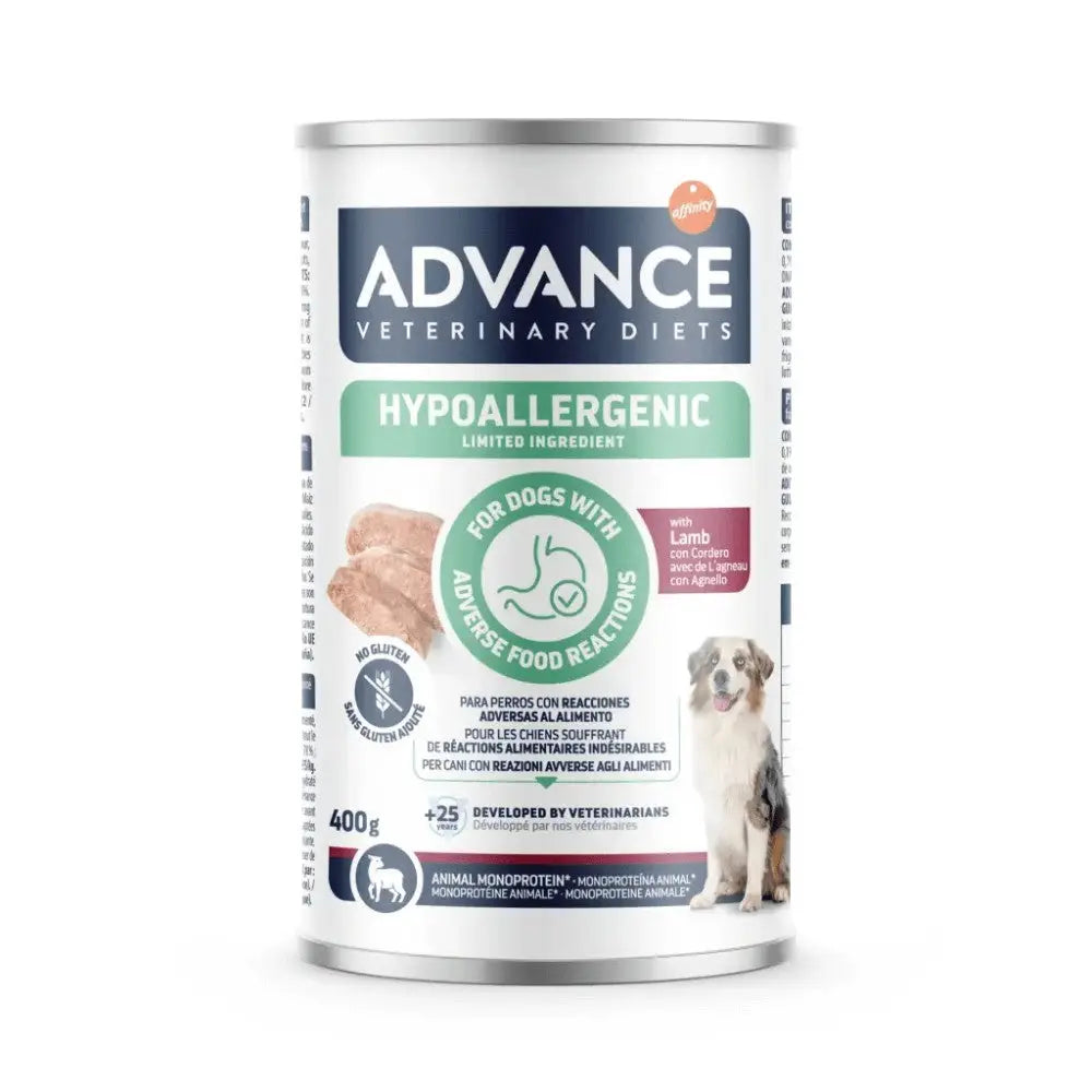 Advance Veterinary Diets Hypoallergenic Comida Húmeda para Perros Lata 400 g ADVANCE