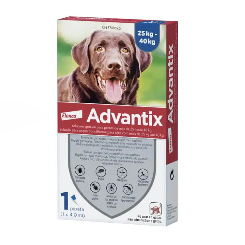 Advantix Pipetas Antiparasitarias Para Perros Udad - Mejor Precio - Mascotas Ávila