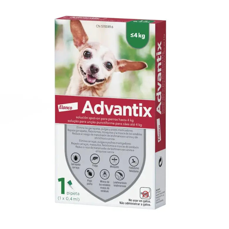 Advantix Pipetas Antiparasitarias Para Perros Udad - Mejor Precio - Mascotas Ávila