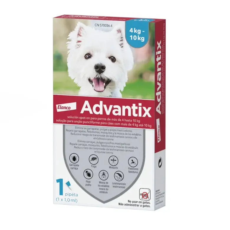Advantix Pipetas Antiparasitarias Para Perros  Udad - Mejor Precio - Mascotas Ávila