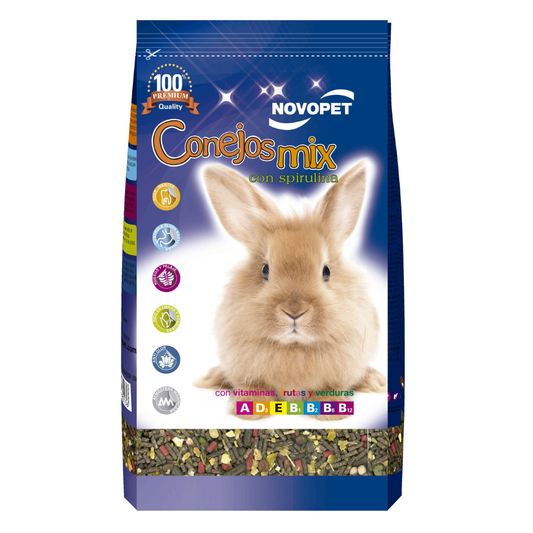 Alimento Conejos Mix 900 g Novopet NOVOPET Mascotas-Ávila