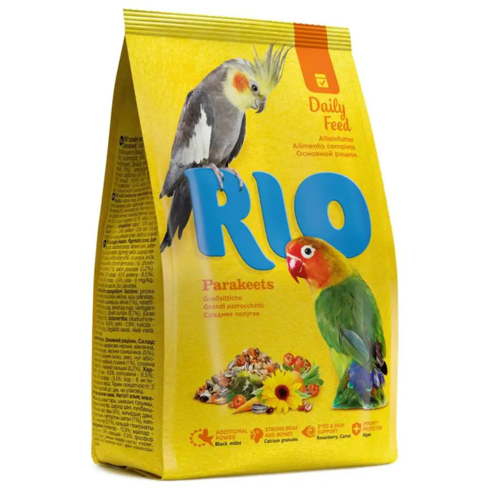 Alimento Diario Agapornis/Pequeñas Cotorras 500 g Rio RIO