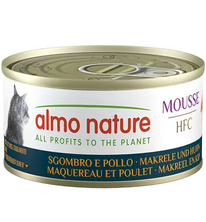 ALMO NATURE CAT HFC LATA 70GR MOUSSE CABALLA Y POLLO - Mejor Precio - Mascotas Ávila