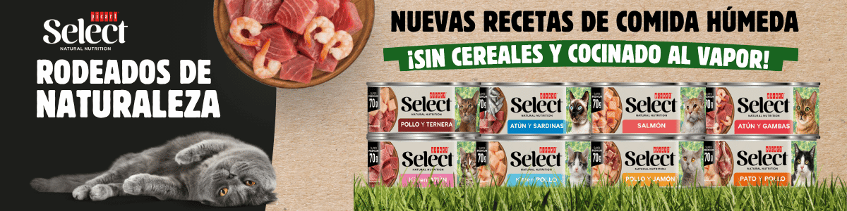 Banner promocional Picart Select Adult Pato y Pollo Lata Comida Húmeda para Gatos