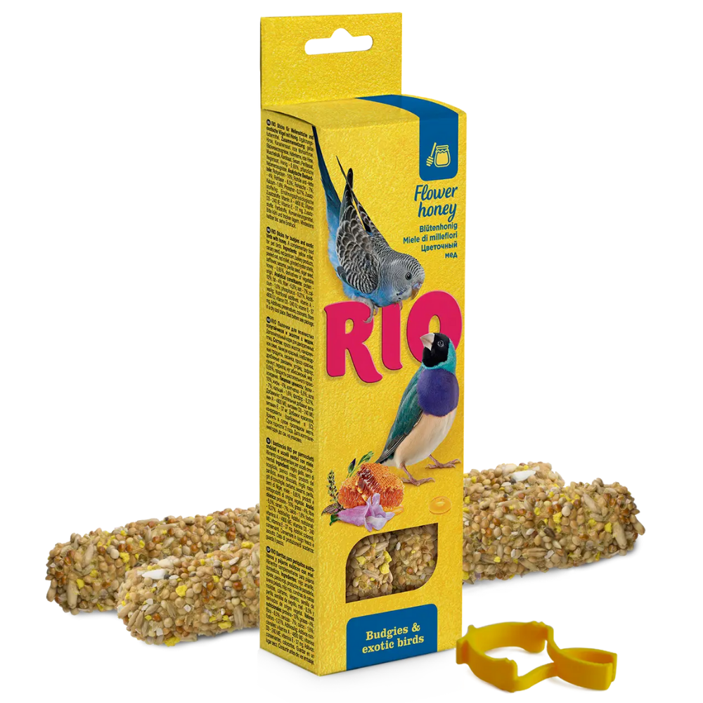 Barritas con Miel Periquitos y Aves Exóticas 2X40 g Rio RIO Mascotas-Ávila