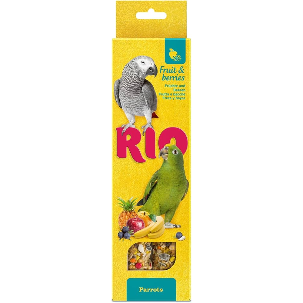 Barritas con Fruta y Bayas Loros 2X90 g Rio RIO Mascotas-Ávila