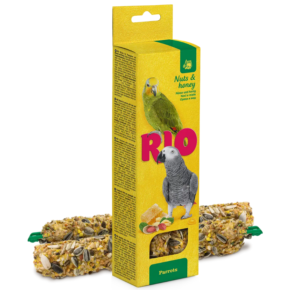 Barritas con Miel y Nueces 2X90 g Loros Rio RIO Mascotas-Ávila