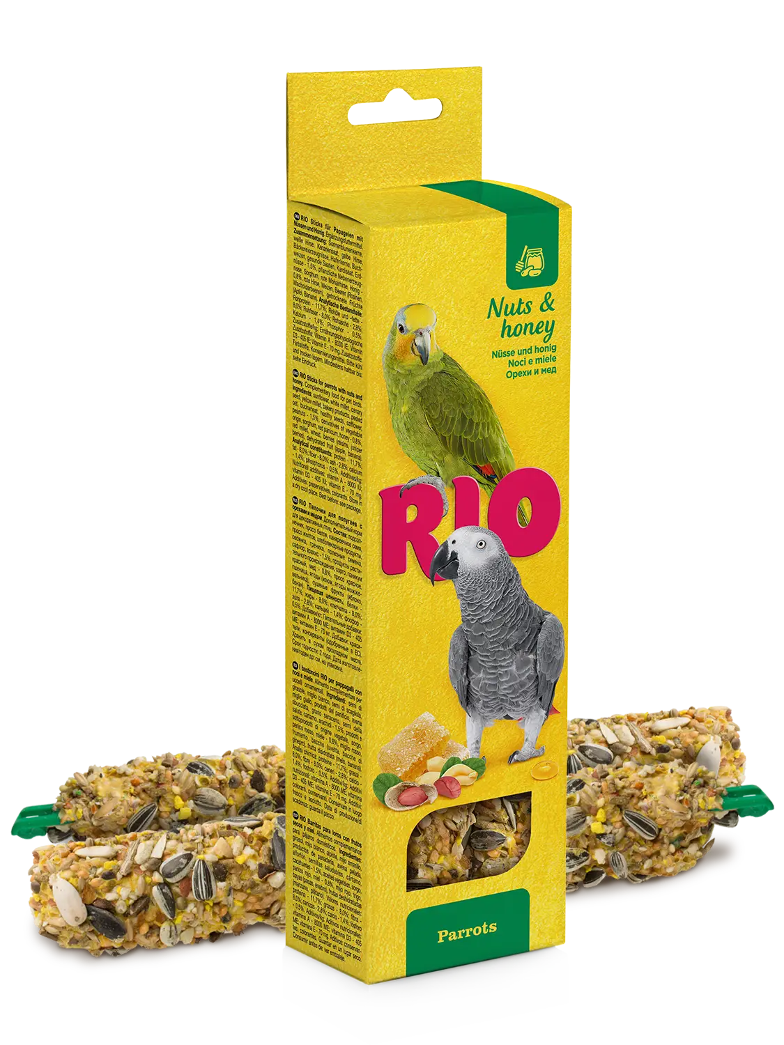 Barritas Con Miel Y Nueces 2X90Gr Loros Rio - Mejor Precio - Mascotas Ávila