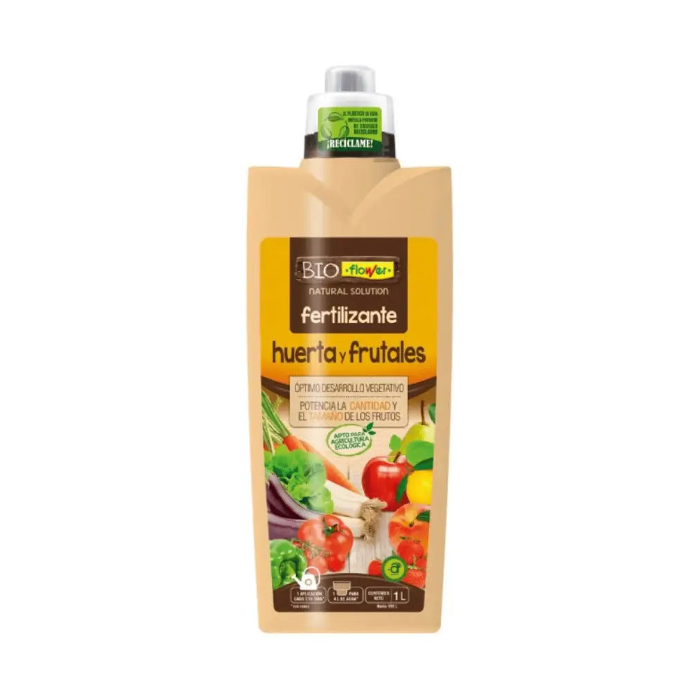 Bioflower Fertilizante Huerta y Frutales 1L Mascotas-Ávila