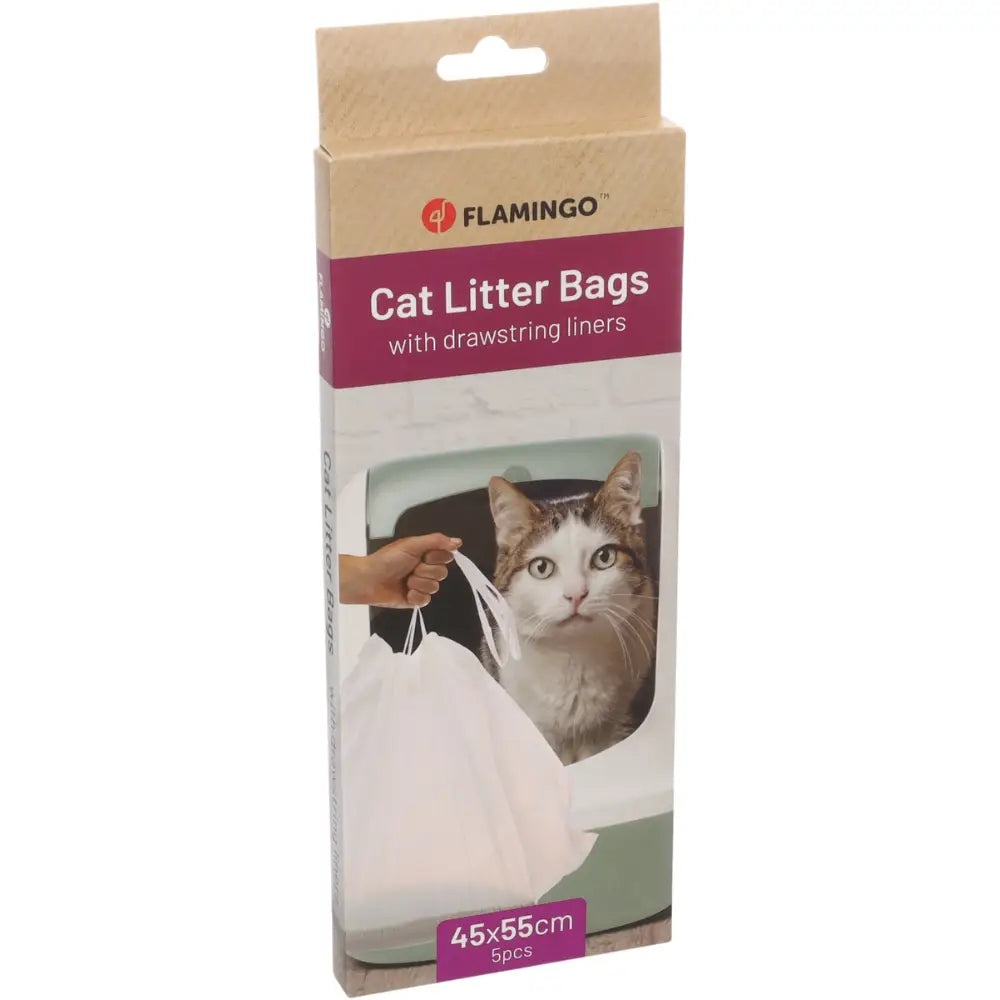 Flamingo Bolsa Limpieza Bandeja Gatos Jumbo 5 uds FLAMINGO