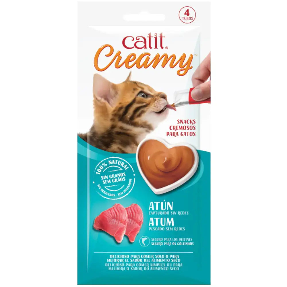 Catit Creamy Snack Atún Pack 4X10 g CATIT