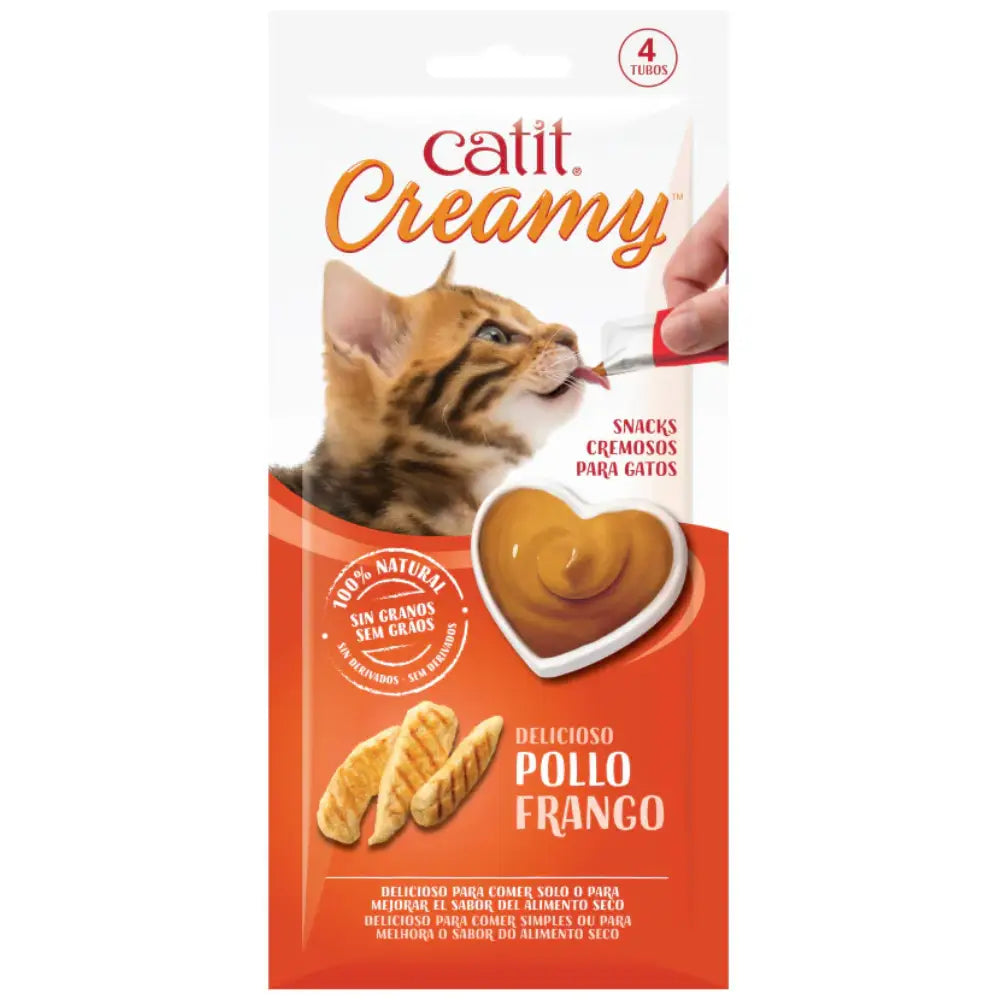 Catit Creamy Snack Pollo Pack 4X10 g CATIT