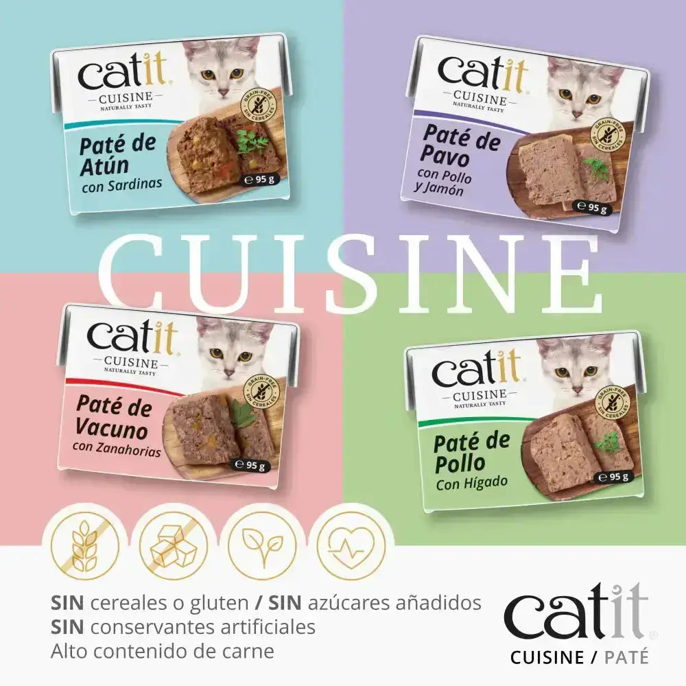 Catit Cuisine Paté de Vacuno con Zanahoria 95 g CATIT