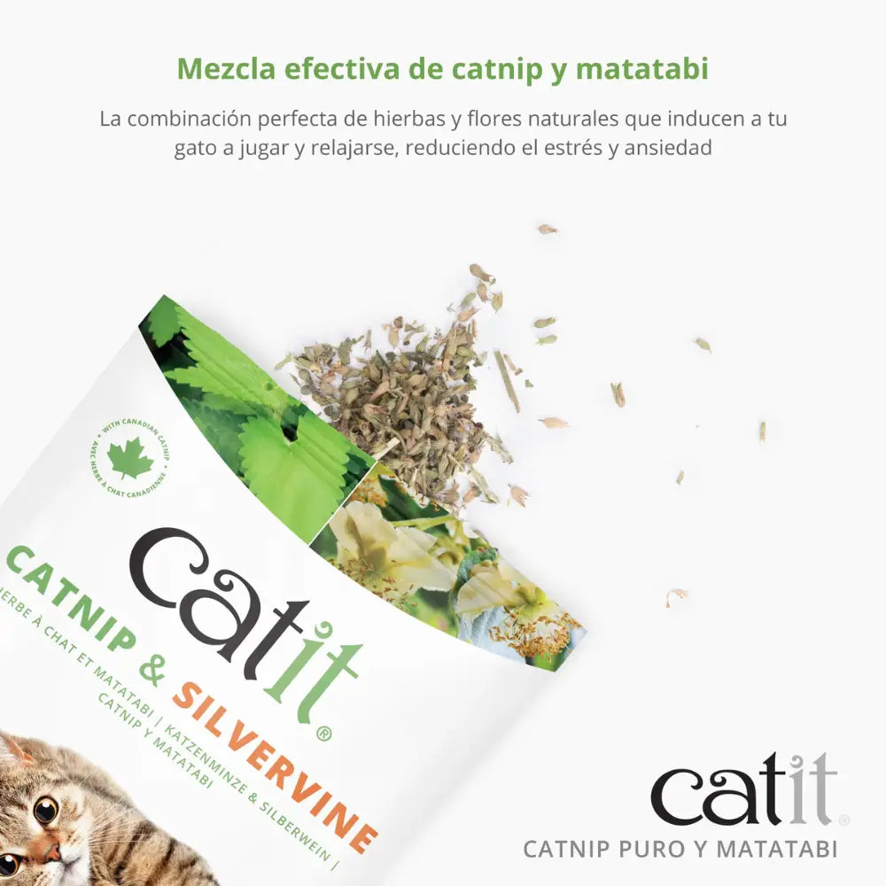 Catit Mezcla de Catnip y Matatabi Secos 28 g CATIT