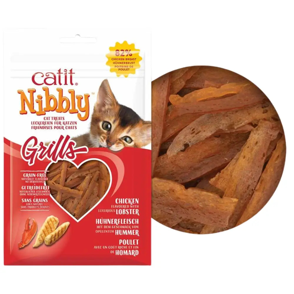 Catit Snack Nibbly Grills Pollo y Langosta Gatos 30 g CATIT