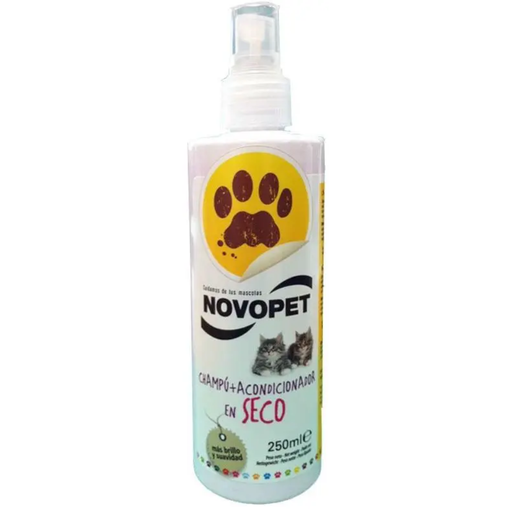 Champú Gato 250 ml En Seco Novopet NOVOPET Mascotas-Ávila