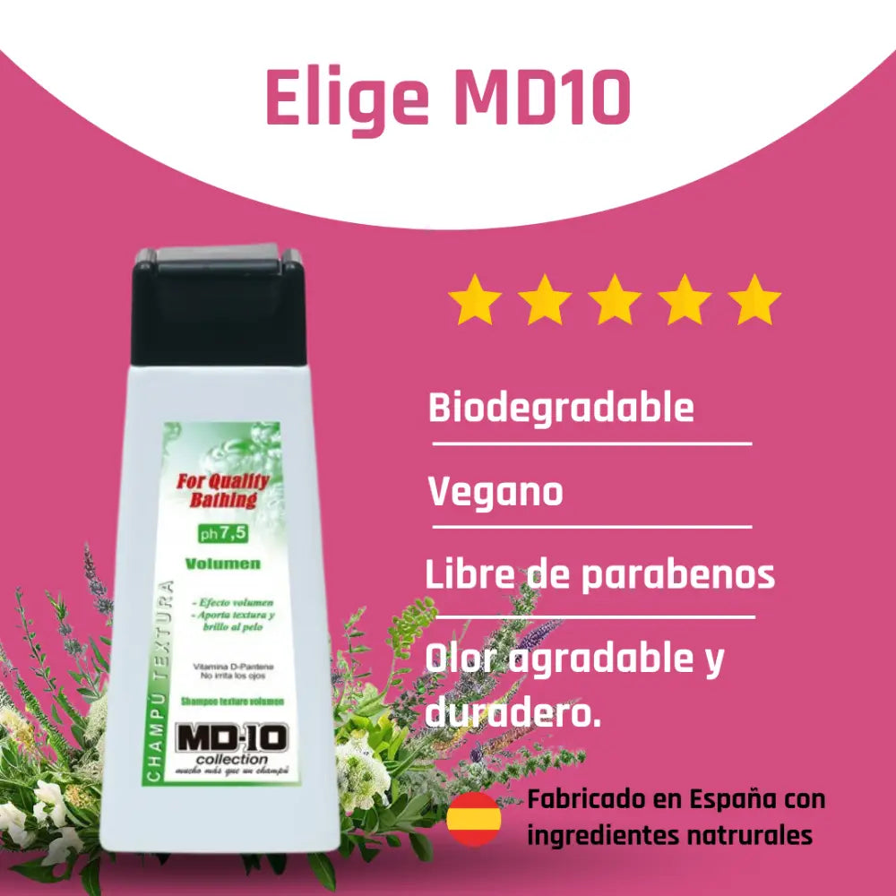 Champú Perro 300 ml Pelo Corto Textura Md10 MD10