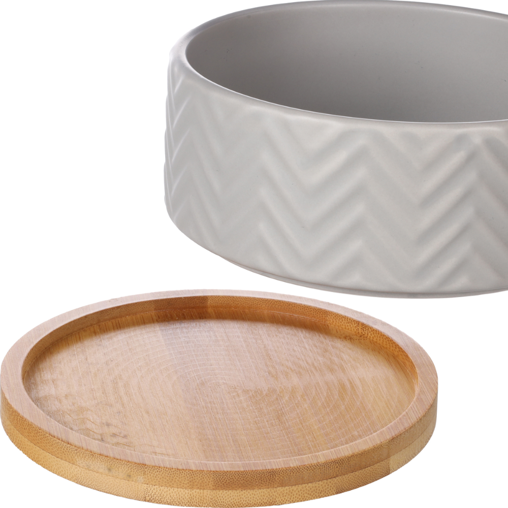 Comedero Bebedero Bianco Grey 990 ml