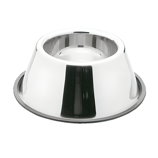 Comedero Acero Inox.Antideslizante Cocker 0,9L 24 cm