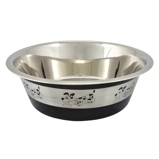 Comedero Antideslizante Oslo Negro 2,83L