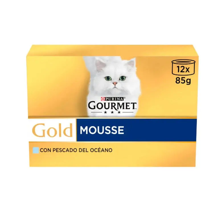 Gourmet Gold Mousse Pescado Oceano Pack 12X85Gr - Mejor Precio - Mascotas Ávila