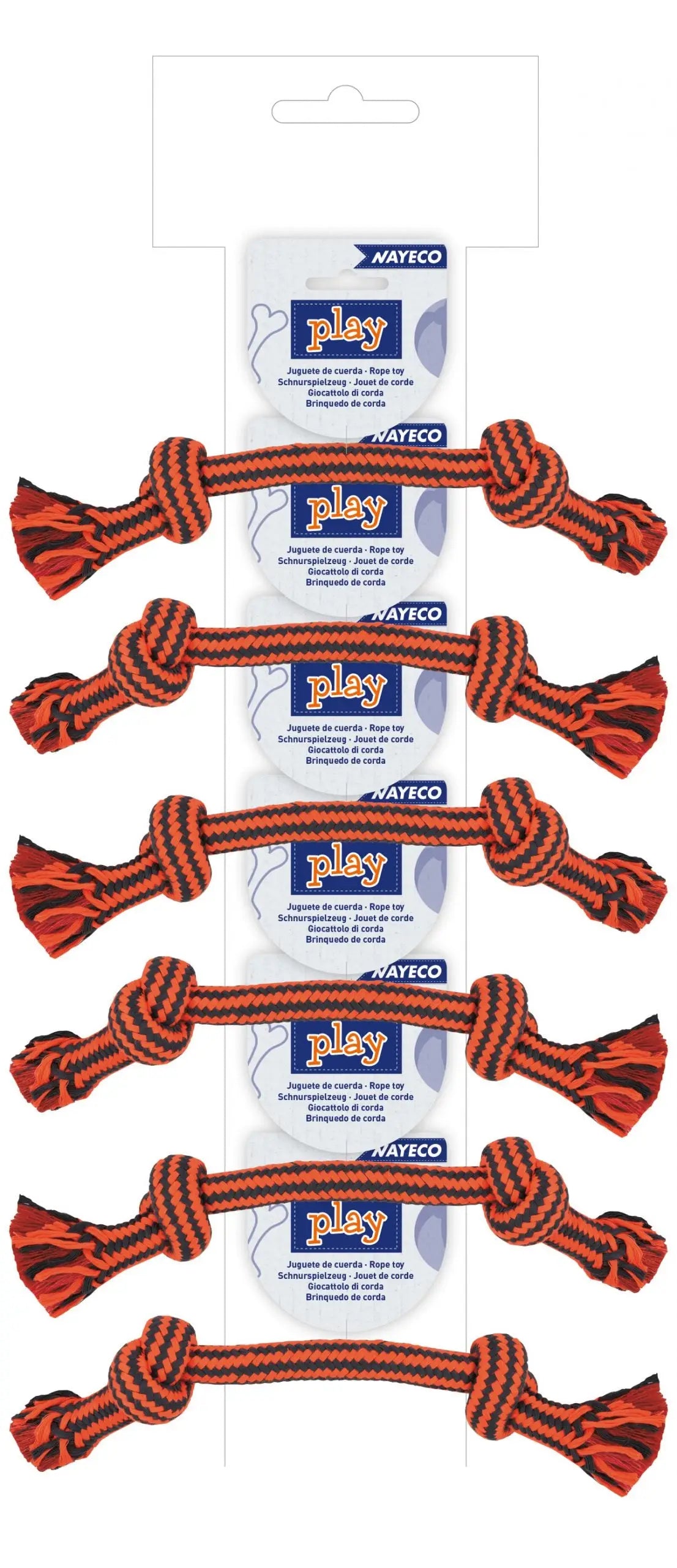 Ristra Cuerda Dental Bicolor 30Cm-105Gr Naranja - Mejor Precio - Mascotas Ávila