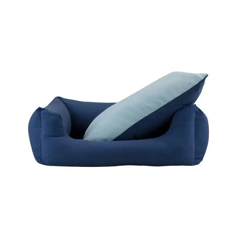 CUNA OXFORD AZUL-CELESTE (T-5  100x81x30CM) - Mejor Precio - Mascotas Ávila
