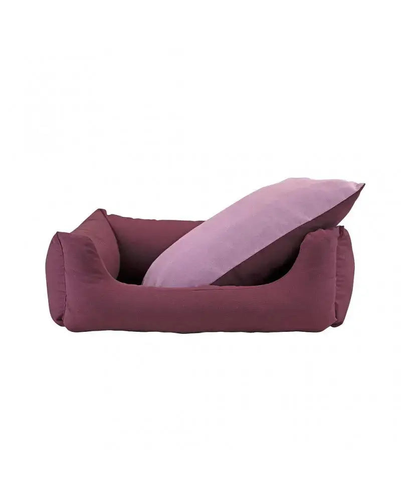 CUNA OXFORD BURDEOS-MALVA (T-5  100x81x30CM) - Mejor Precio - Mascotas Ávila