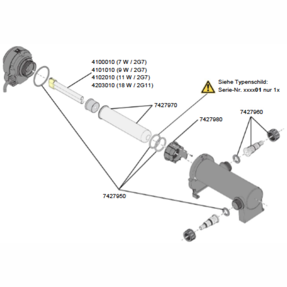 Eheim Estanque Lámpara Germicida Clearuvc-11 EHEIM Mascotas-Ávila