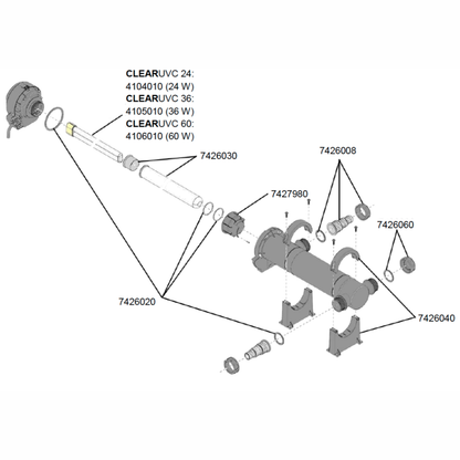 Eheim Estanque Lámpara Germicida Clearuvc-24 EHEIM Mascotas-Ávila