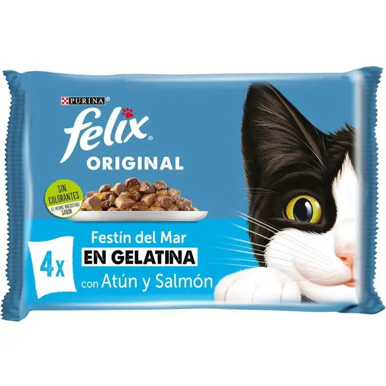 Felix Original Selección Pescados Pack 4X85G - Mejor Precio - Mascotas Ávila