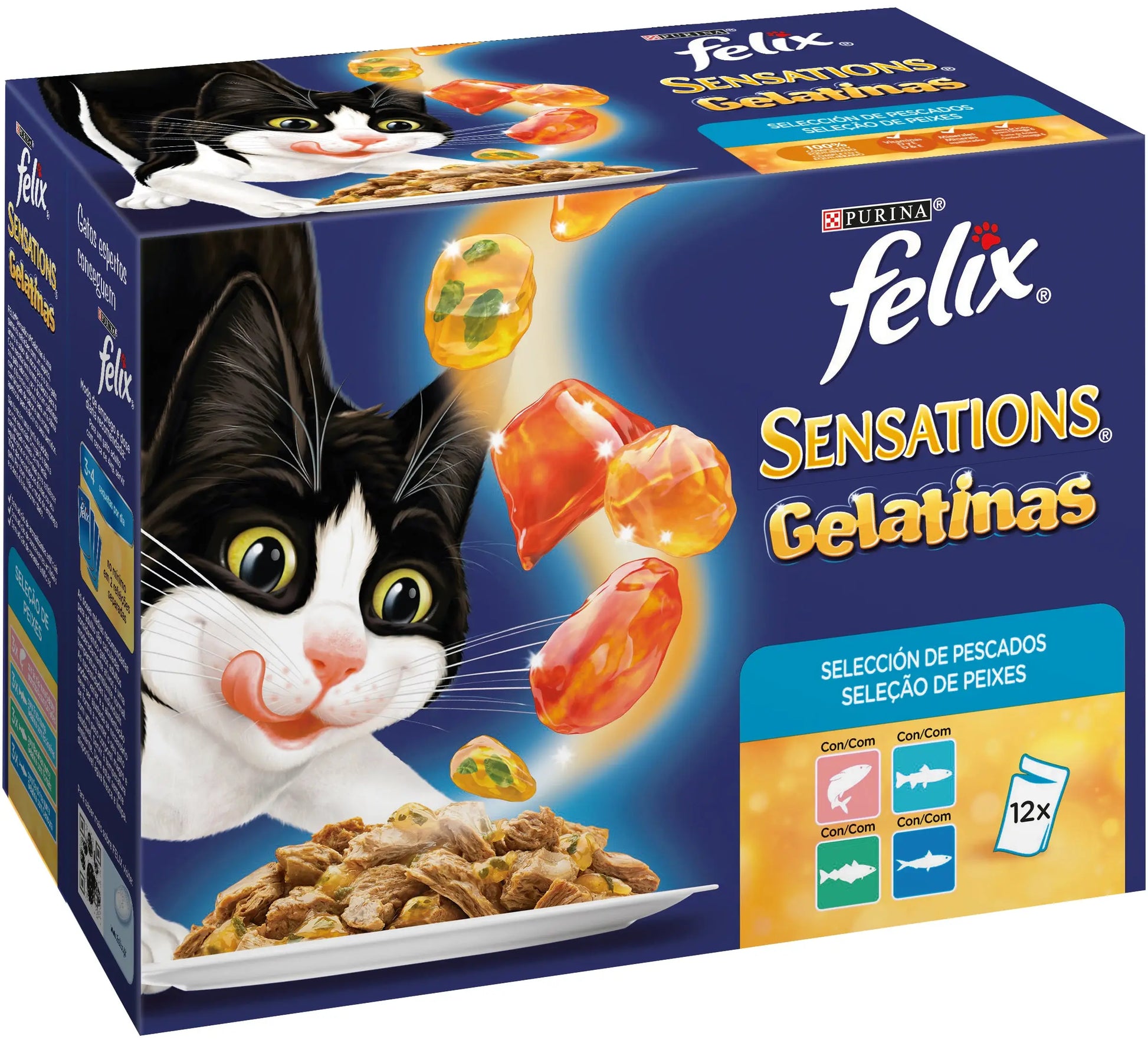 Felix Sensations Pescados Gelatina Pack 12X85G al mejor precio online