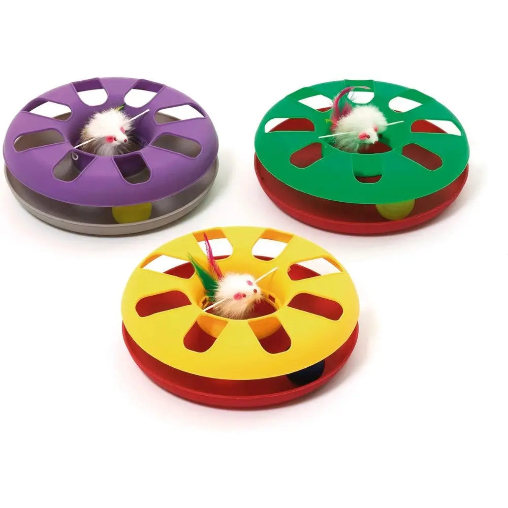 Flamingo Juguete Gato Rotonda con Ratón 24 cm KARLIE