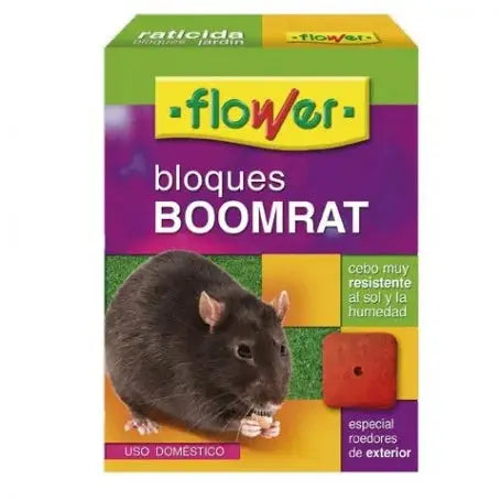 Flower Huerta Raticida Bloques 250Gr Brodifacoum - Mejor Precio - Mascotas Ávila