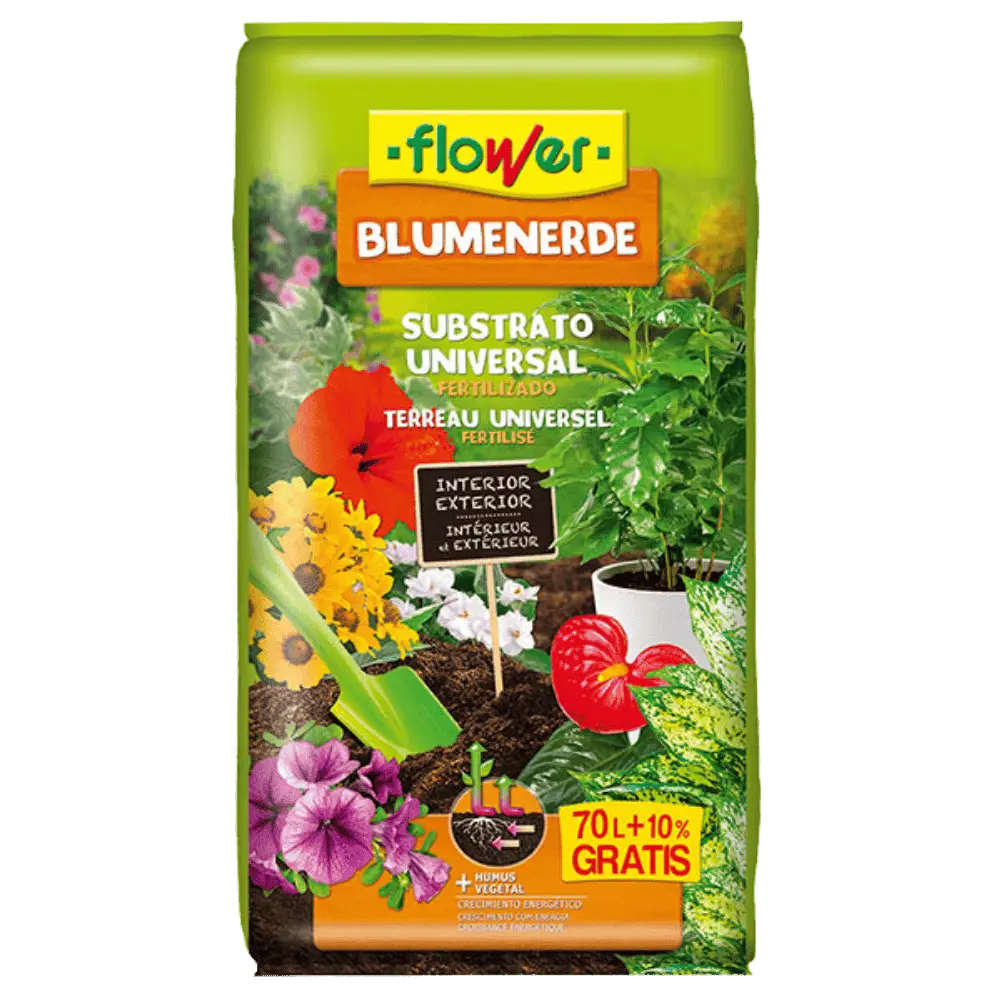 Flower Sustrato Universal Blumenerde de Máxima Calidad FLOWER