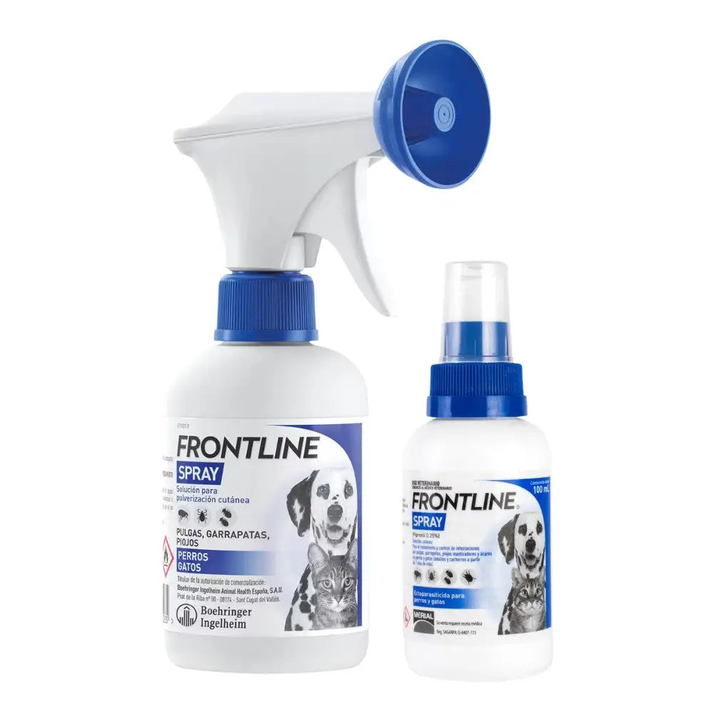 Frontline Spray Antiparasitario para Perros y Gatos | Elimina Pulgas, Garrapatas y Piojos BOEHRINGER