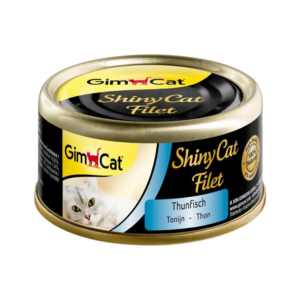 Gimcat Shiny Cat Filetes 70 g Lata Comida Húmeda para Gatos GIMCAT