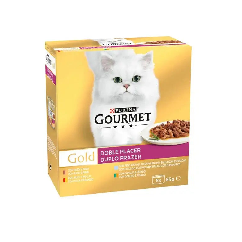 Gourmet Gold Doble Placer Pack Surtido Pack 8X85G - Mejor Precio - Mascotas Ávila