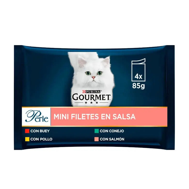 Gourmet Perle Filetes Salsa Pack 4X85G - Mejor Precio - Mascotas Ávila