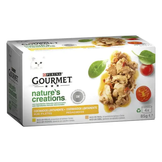 Gourmet Nature'S Creations Pollo y Pavo Pack 4X85 g PURINA
