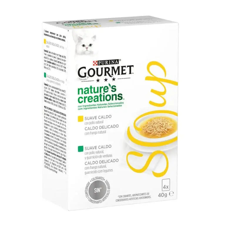 Gourmet Soup Pollo Pack 4X40G - Mejor Precio - Mascotas Ávila