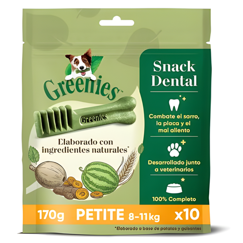 Hueso Limp.Greenies Blister 10 uds 170 g Petite Grain Free