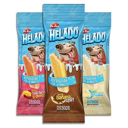 Dr.Zoo Snack Helado Salchicha y Queso 50 g DR.ZOO