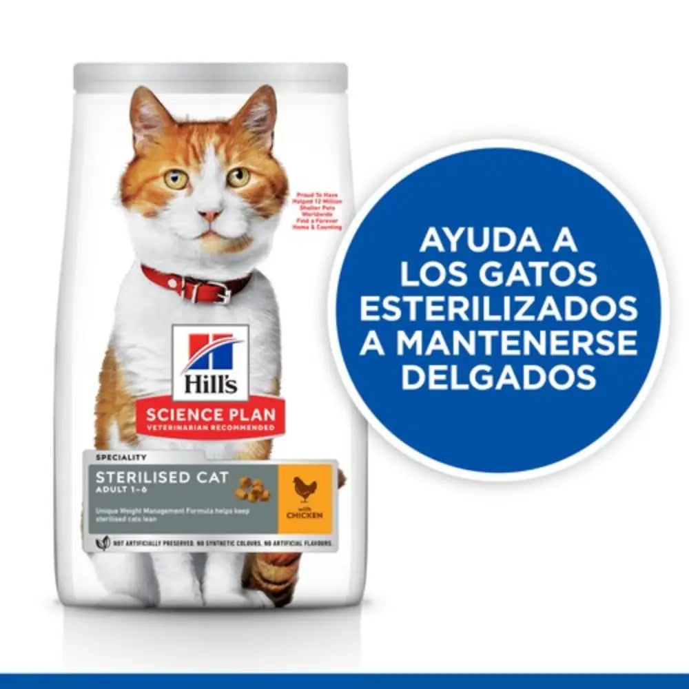 Hill'S Science Plan Young Adult Sterilized Pollo 1,5 kg Alimento para Gatos HILLS