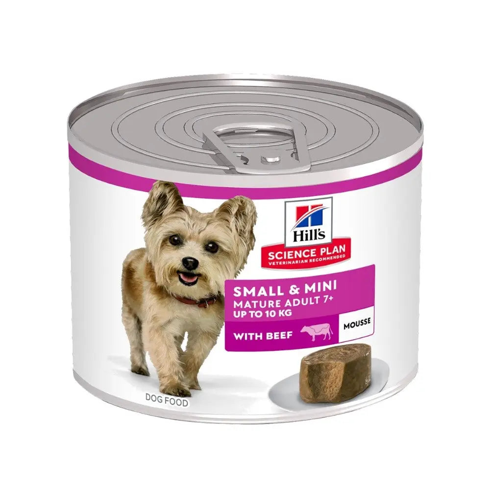Hill's Science Plan Mature Small & Mini Ternera Mousse Comida Húmeda para Perros Lata 200 g HILLS