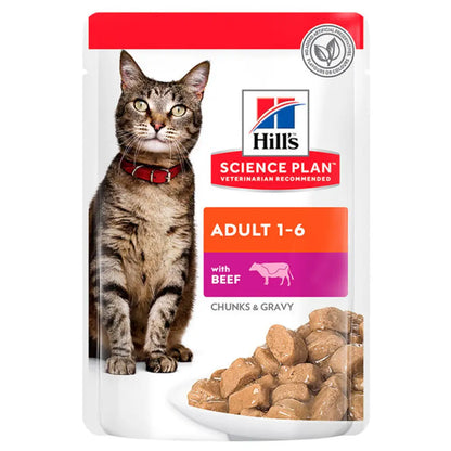 Hill'S Science Plan Adult Ternera 85 g Sobre Alimento para Gatos HILLS