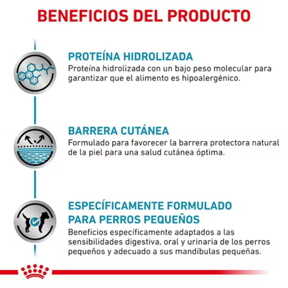 Royal Canin Veterinary Hypoallergenic Small Dog ROYAL CANIN VETERINARY Mascotas-Ávila