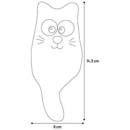 Juguete Gato Blaro Gato Rojo 6X4,2X14,3 cm FLAMINGO Mascotas-Ávila